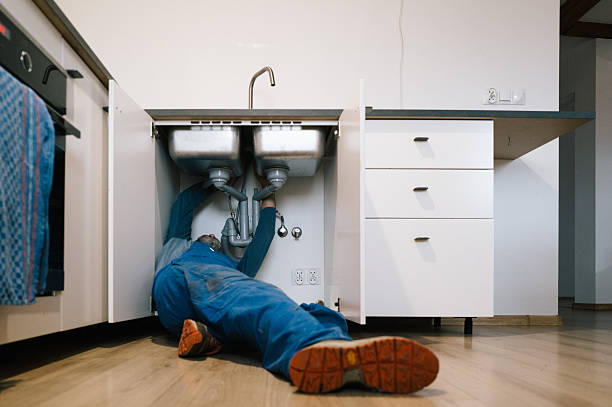 Professional Drain Cleaning technician working in Fort Hill, PA